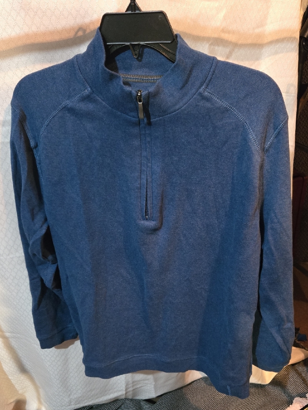 Kirkland Signature Indigo Blue Half-Zip Sweater